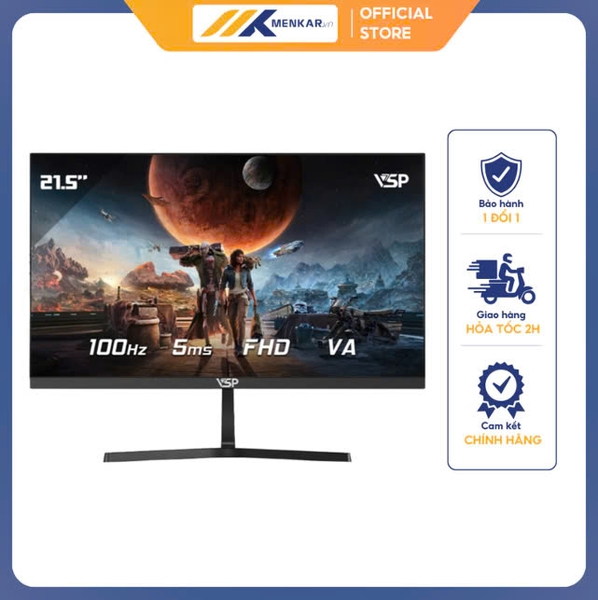 Màn hình VSP V2204H (21.5 inch/FHD/VA/100Hz/5ms) đen
