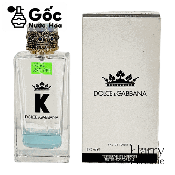 Gốc D&G - K EDT - Testbox 10/100ml