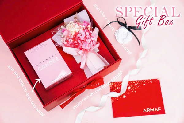 Armaf - Giftset Odyssey Candee Limited Edition EDP 100ml + Hoa khô + Thạch cao tỏa hương