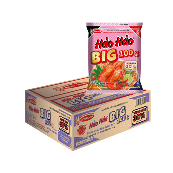 Mì Tôm Chua Cay Hảo Hảo Big gói 100g