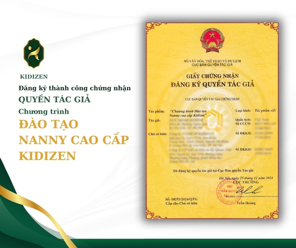 IP Kidizen Chính Thức Đạt Chứng Nhận Quyền Tác Giả Cho 
