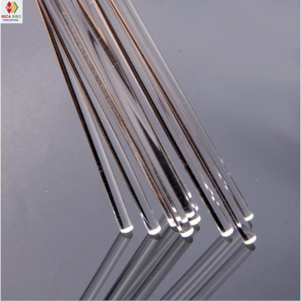 Que mica / trụ mica trong suốt dày 8mm x Dài 10cm dùng cho các bạn chế đồ, trang trí LED, DIY