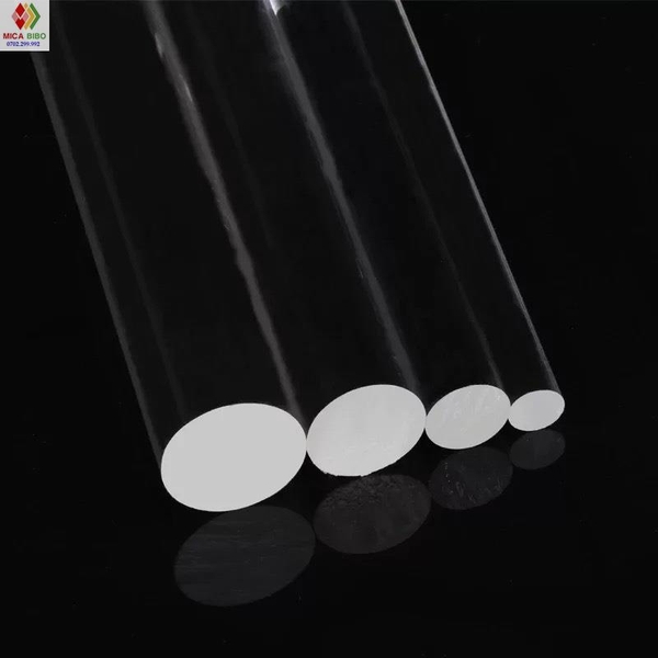 Que mica / trụ mica trong suốt dày 15mm x Dài 50cm dùng cho các bạn chế đồ, trang trí LED, DIY