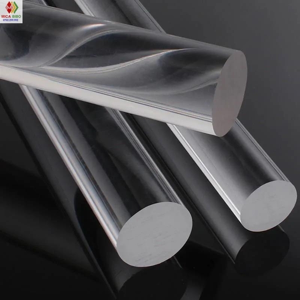 Que mica / trụ mica trong suốt dày 15mm x Dài 10cm dùng cho các bạn chế đồ, trang trí LED, DIY