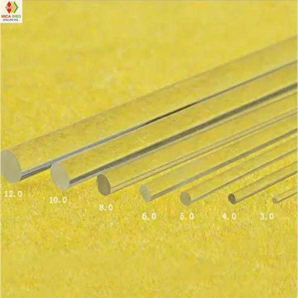 Que mica / trụ mica trong suốt dày 6mm x Dài 20cm dùng cho các bạn chế đồ, trang trí LED, DIY