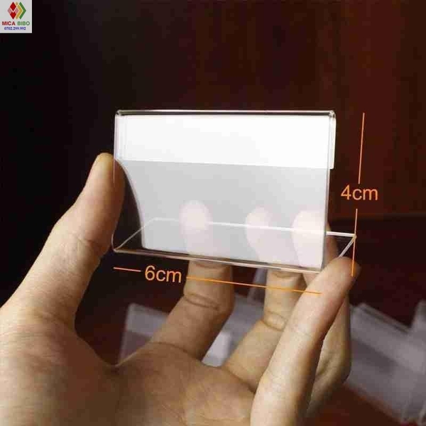 Menu mica chữ L mini Ngang ( nằm ) nhiều kích thước, mica để bàn, bảng giá mica, kệ thông tin sản phẩm