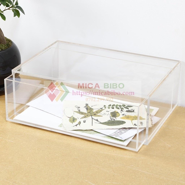 HỘP MICA - 1 HỘC KÉO 25 x 17 x 9 cm