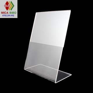 Menu mica hiển thị 1 mặt chữ L kích thước A3