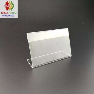 Menu mica chữ L A7 ngang 10.5 x 7.5cm