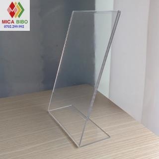 Menu mica hiển thị 1 mặt chữ L kích thước A3, A4, A5, A6, A7...