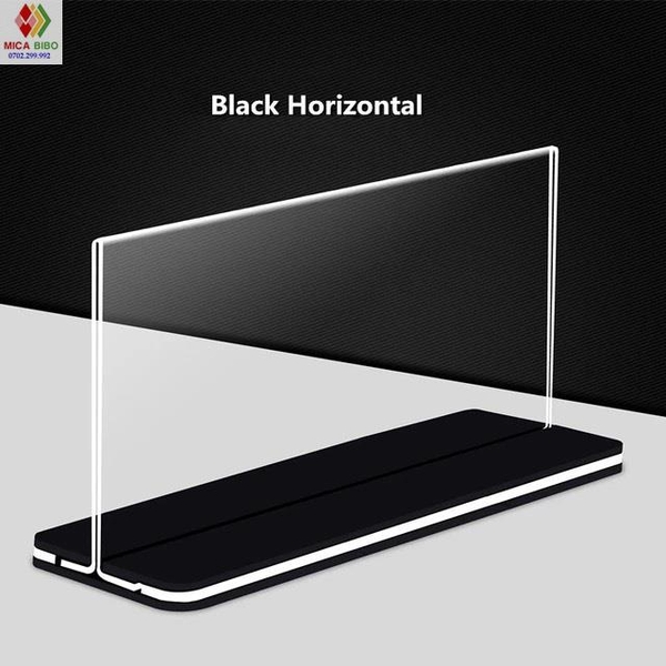 Menu mica A4 ngang 30x21cm, nhiều màu, Kệ menu đế lùa trong suốt, bảng mica đẹp