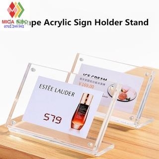 Menu mica L để bàn mặt có gắn nam châm tự dính kích thước A3, A4, A5, A6, A7...
