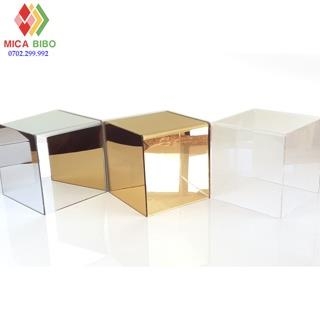 Hộp mica gương nhiều kích thước 5 mặt dày 3mm, thiết kế theo yêu cầu