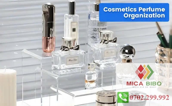 Kệ Mica cỡ trung CHỮ U Trưng Bày Bóp Ví , Giầy & Phụ Kiện- Dày 3 ly- nhiều màu