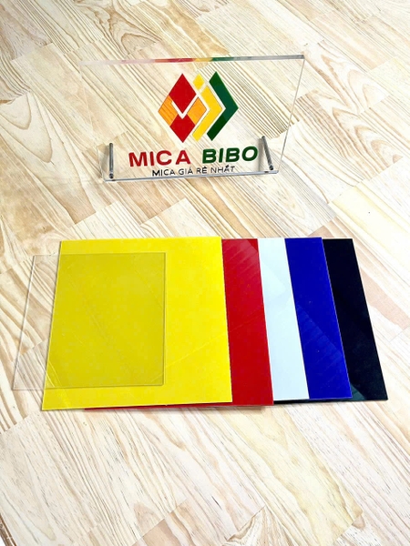 Tấm Mica khổ A5 15x20cm - dày 3mm - nhiều màu sắc .Mica