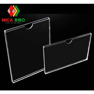 Kệ mica dán tường, Kệ checklist treo tường mica A3 A4 A5 A6, tặng kèm 2 miếng dán tường