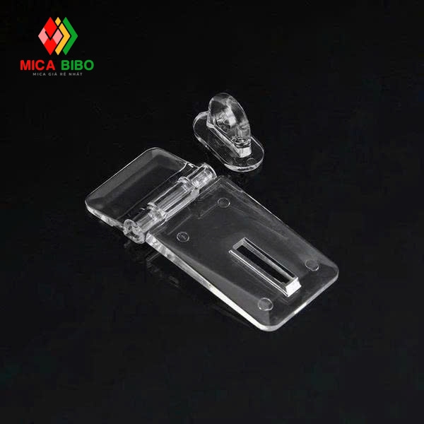 Khóa bản lề nhựa mica acrylic trong suốt dùng làm hộp mica,thùng phiếu