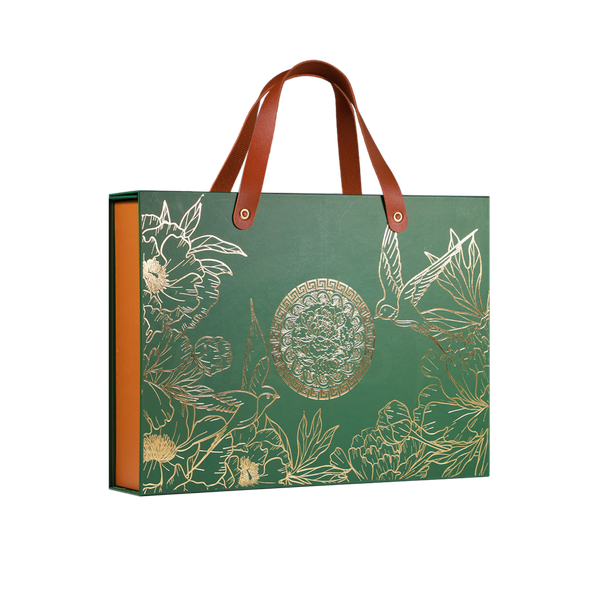 Hộp Quà Song Yến Lục Sắc - Quai Da