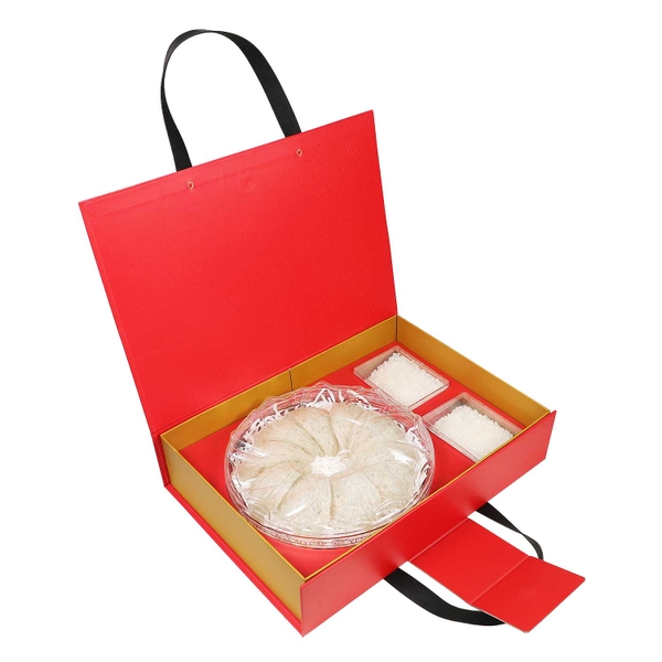 HỘP QUÀ SONG YẾN - QUAI DA