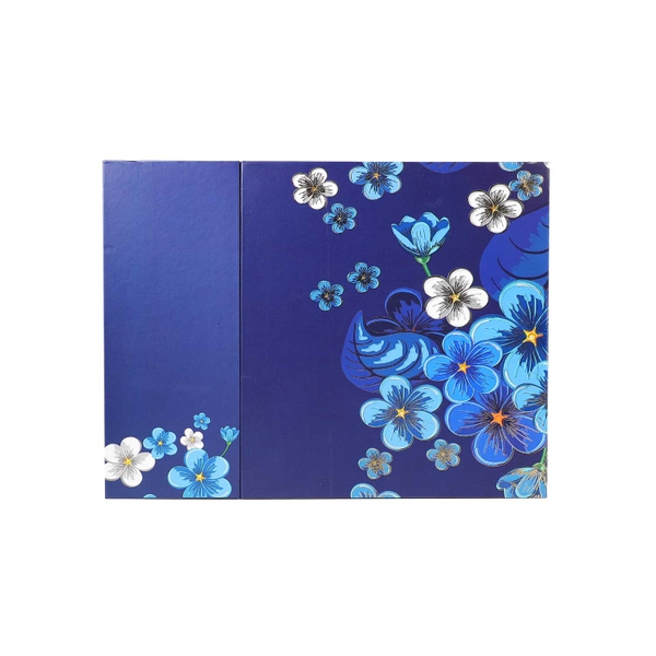 HỘP QUÀ HỌA TIẾT HOA LƯU LY - KHAY 6 HŨ YẾN