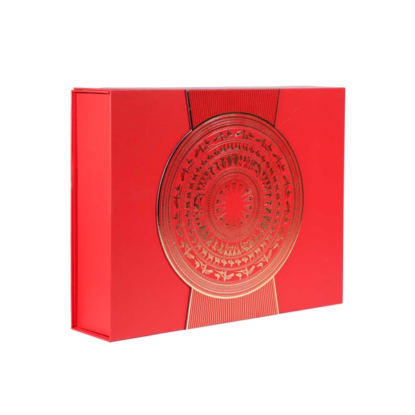 HỘP QUÀ YẾN TRỐNG ĐỒNG KIM CỔ - KHAY ĐỰNG HỘP HOA MAI 100G