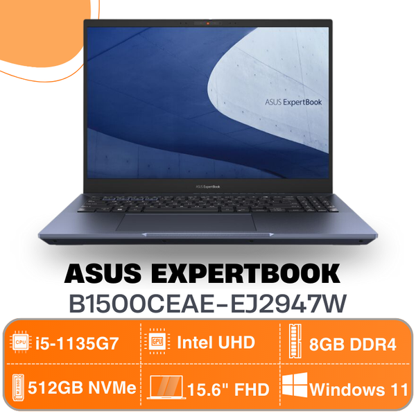 Laptop  Asus ExpertBook B1500CEAE-EJ2947W (15.6