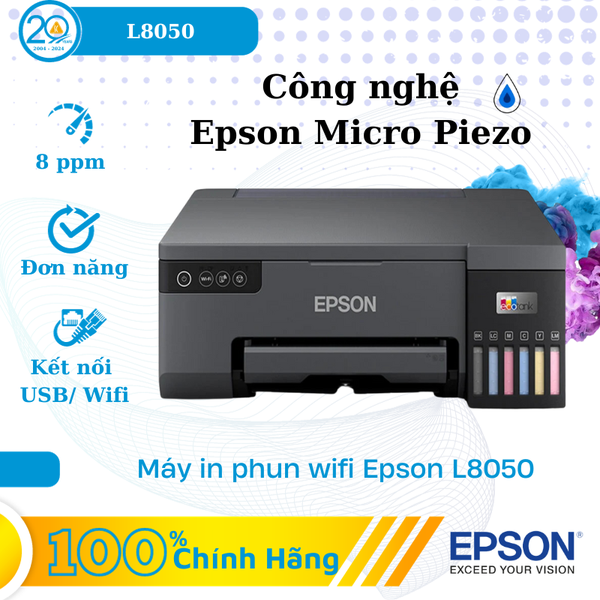 Máy in phun màu wifi EPSON L8050