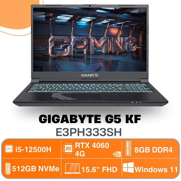 Laptop Gaming Gigabyte G5 KF-E3PH333SH (15.6