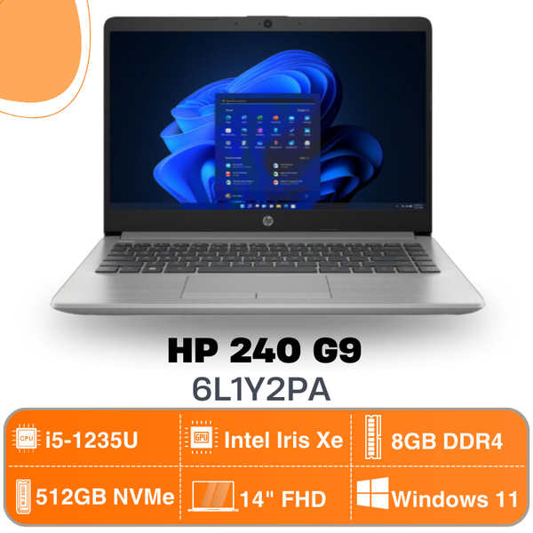 Laptop HP 240 G9 -  6L1Y2PA (14.0