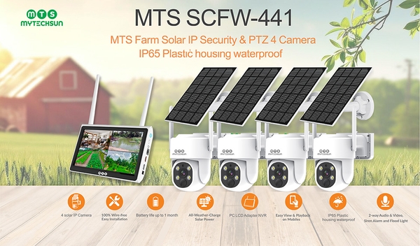 Camera Năng Lượng Mặt Trời MTS SCFW-441 (04 x Solar Wireless PTZ Camera 4MP)