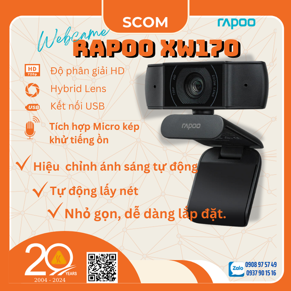 Webcam Rapoo XW170