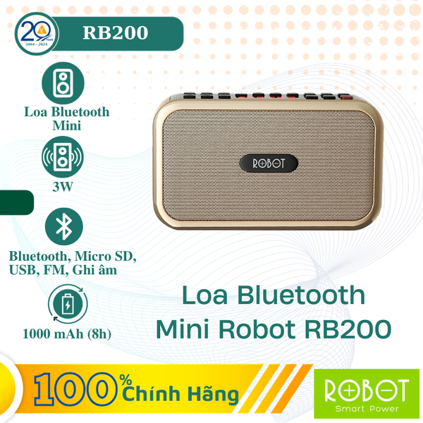 Loa Bluetooth Robot RB200 (3W/ Bluetooth 5.0)