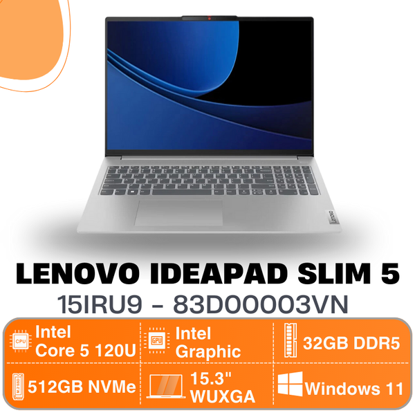 Laptop Lenovo Ideapad Slim 5 15IRU9 - 83D00003VN (15.3