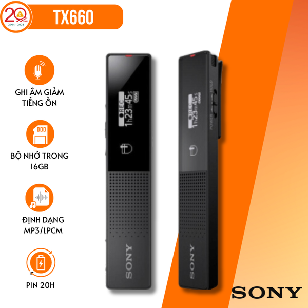 Máy Ghi Âm Kỹ Thuật Số Sony TX660