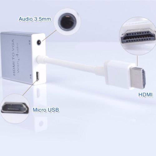 CÁP HDMI -> VGA + AUDIO MICRO USB ZY - 033