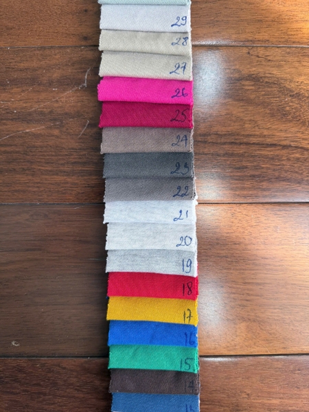 Bảng màu Vải nỉ bông cotton