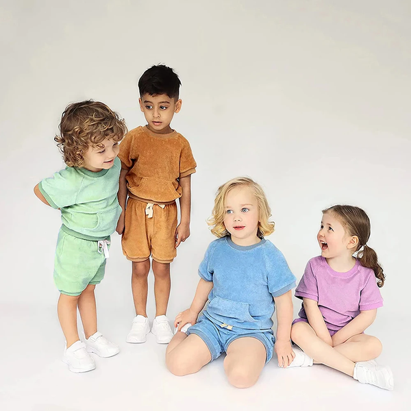 set trẻ em chân cua cotton - set trẻ em vảy cá cotton