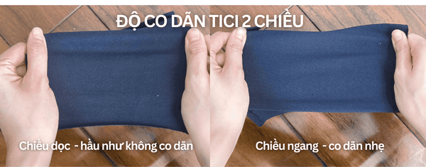 Vải Tici 2 chiều có co dãn không