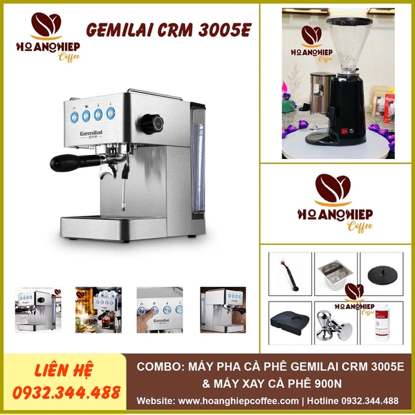 combo-gemilai-crm-3005e-coffee-maker-900n-coffee-grinder