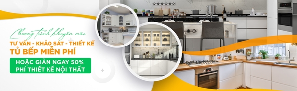 Nội Thất Việt Decor thiết kế thi công tủ bếp gỗ công nghiệp, inox, nhôm cánh kính