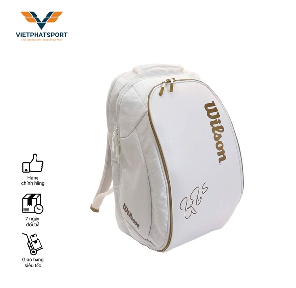 Túi tennis Wilson trắng