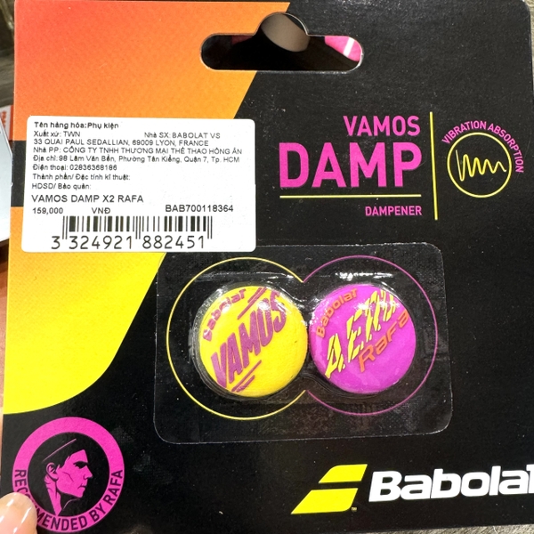 Giảm rung babolat 159 Damp chính hãng