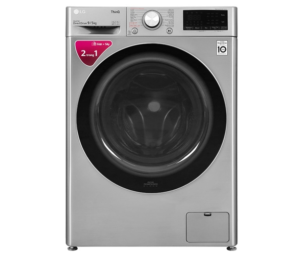 Máy giặt sấy LG FV1409G4V AI DD Inverter giặt 9 kg - sấy 5 kg - Chính hãng