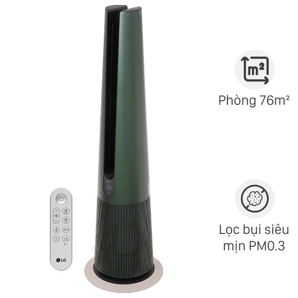 Máy lọc không khí LG PuriCare AeroTower FS15GPBF0 màu xanh lá 45W - Chính hãng