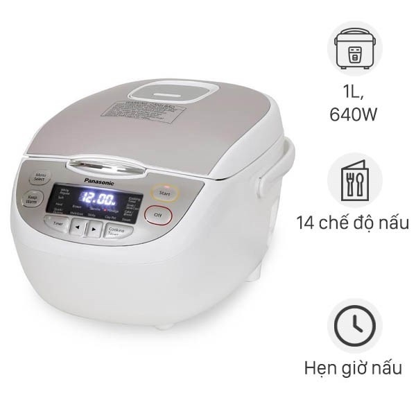 Nồi cơm điện tử Panasonic 1 lít SR-CP108NRA - Chính hãng