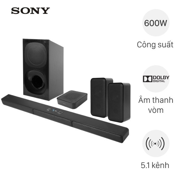 Bộ loa thanh Sony HT-S40R 600W - Chính hãng