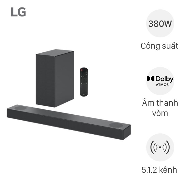 Bộ loa thanh LG S75Q 380W - Chính hãng