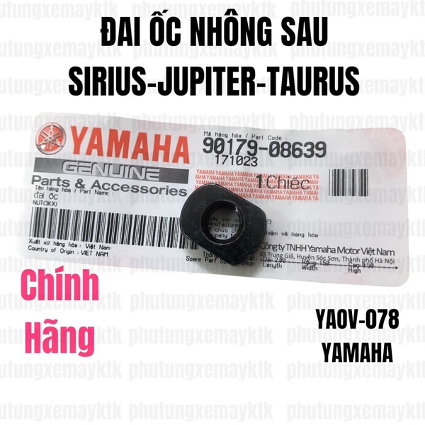 [Chính hãng Yamaha]YAOV-078-Sirius-Jupiter-Taurus-Đai ốc nhông sau,Tán cùi dĩa