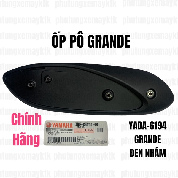 YADA-6194-Ốp pô Grande-Đen nhám phụ tùng phụ kiện xe máy CPCH-[Yamaha]