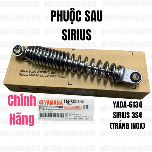 YADA-6134-Sirius 3S4-Phuộc sau(Trắng inox)-[Yamaha]